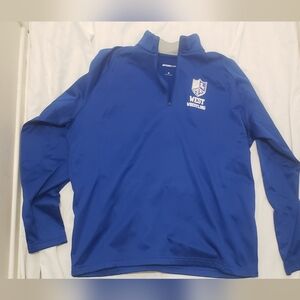 Blue Quarter-Zip Pullover